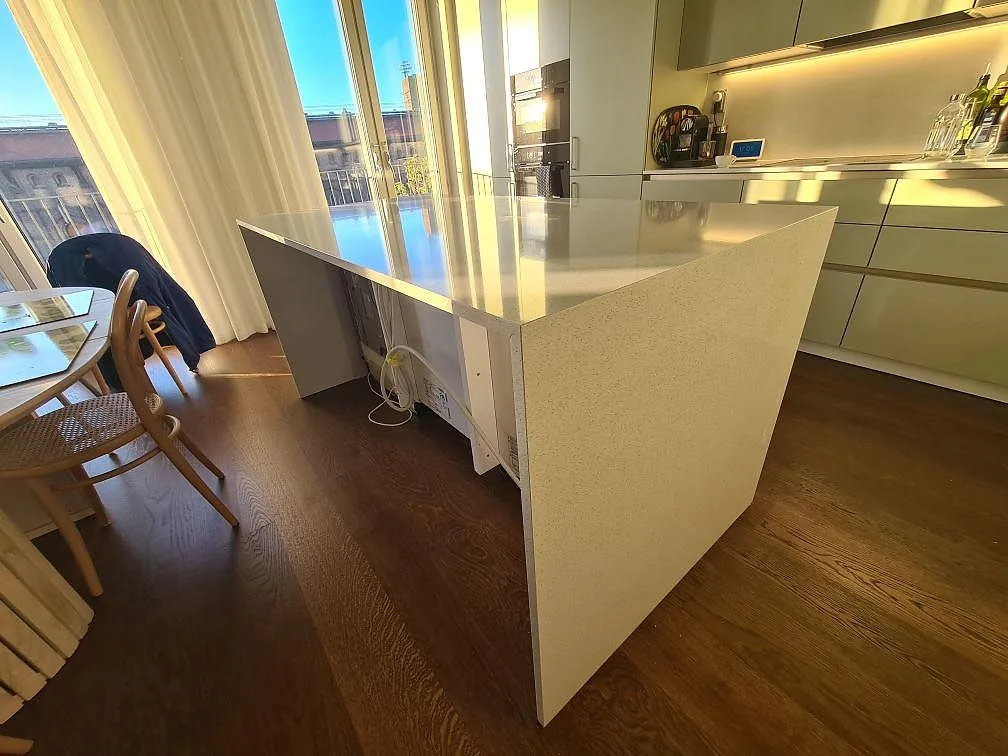 Køkkenbordplade i Silestone Blanco Maple 14, Stockholm
