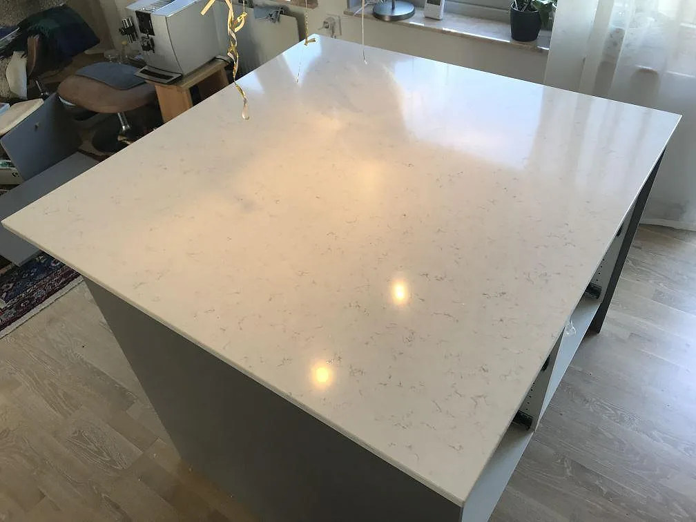 Køkkenbordplade i Silestone Blanco Orion, Jönköping – billede 3