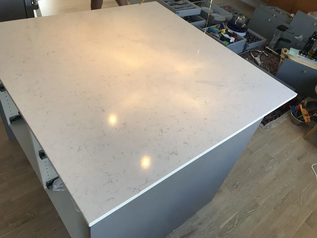 Køkkenbordplade i Silestone Blanco Orion, Jönköping – billede 2