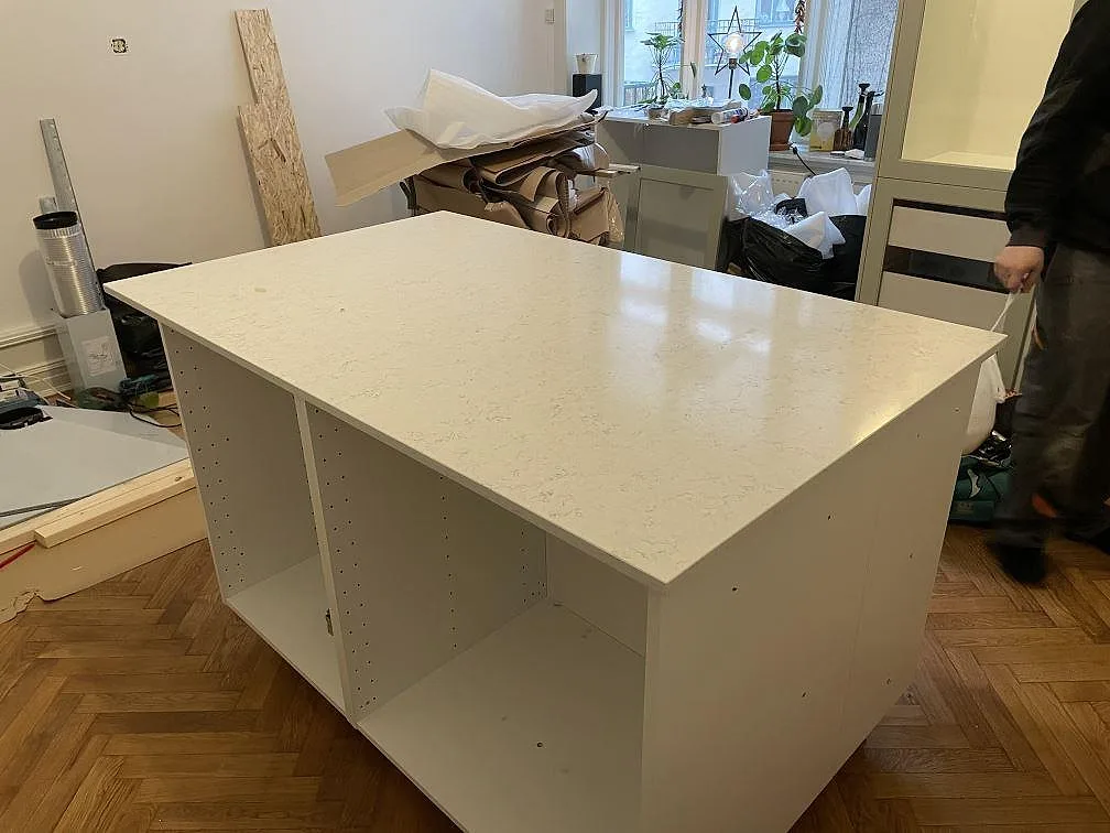 Køkkenbordplade i Silestone Blanco Orion, Malmö – billede 3