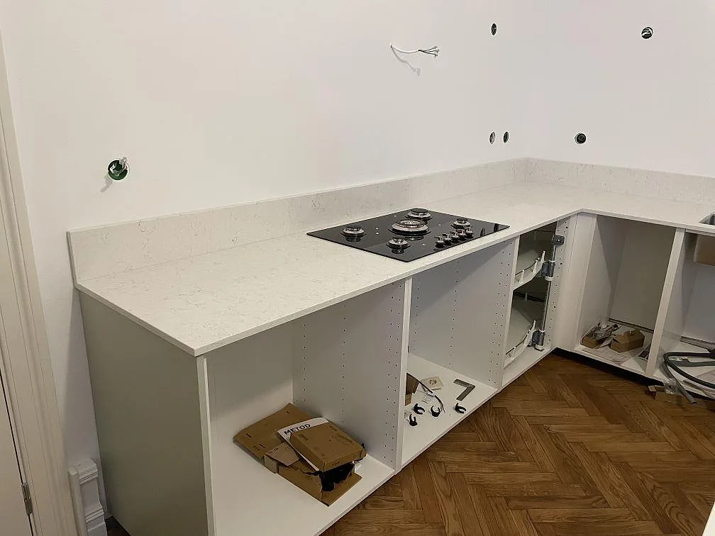 Køkkenbordplade i Silestone Blanco Orion, Malmö – billede 2