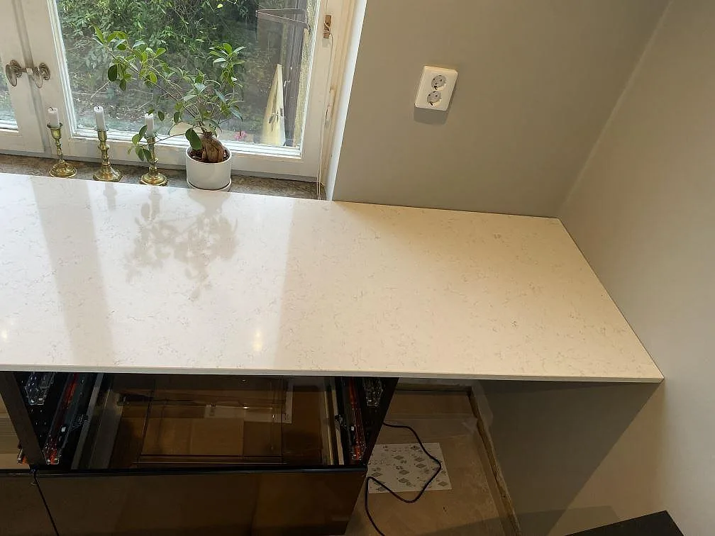 Køkkenbordplade i Silestone Blanco Orion, Malmö – billede 6