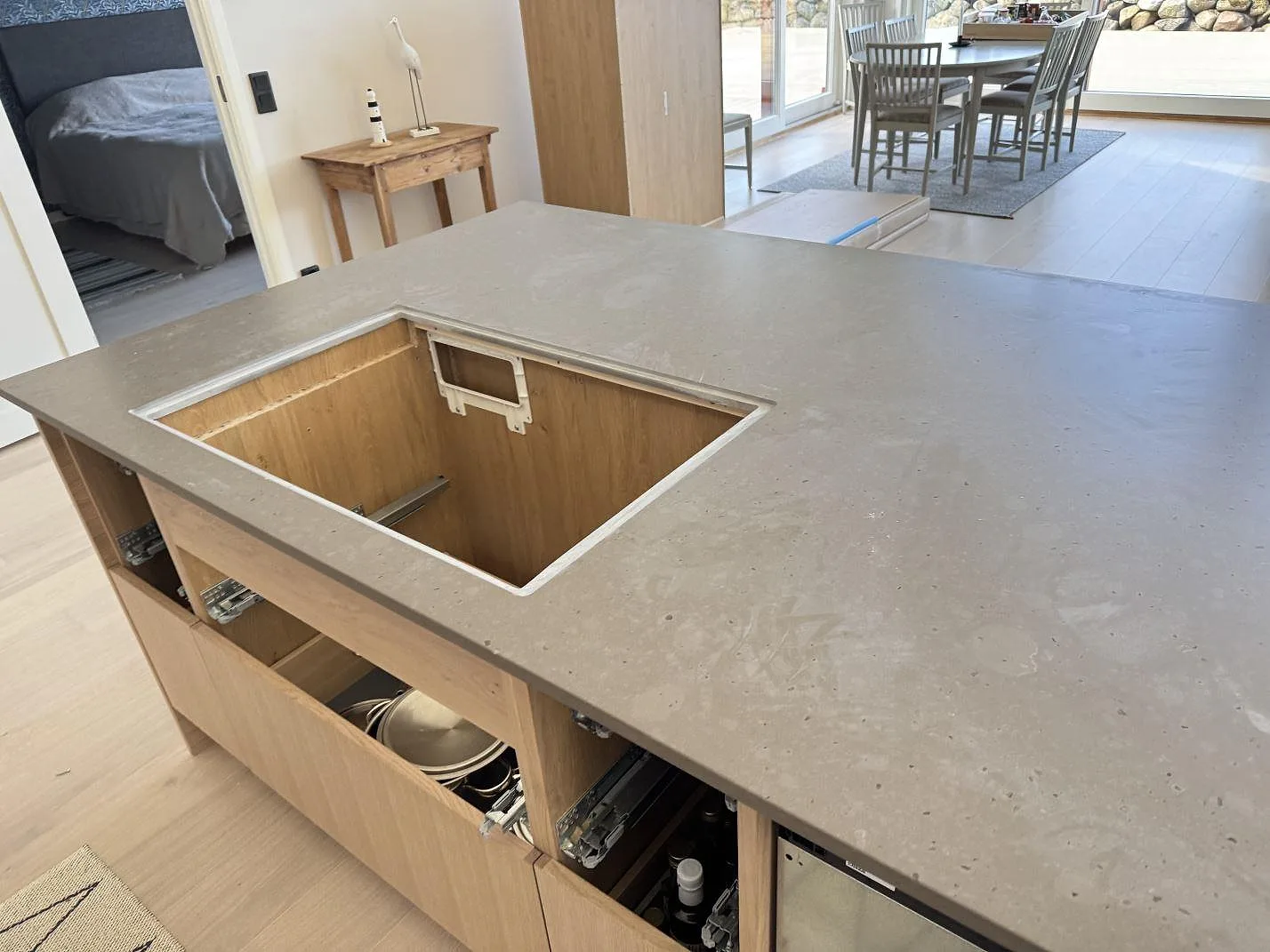 Køkkenbordplade i Silestone Brass relish, Glommen – billede 2