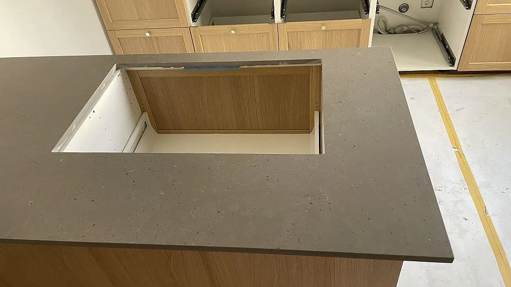 Køkkenbordplade i Silestone Brass relish, Malmö – billede 4