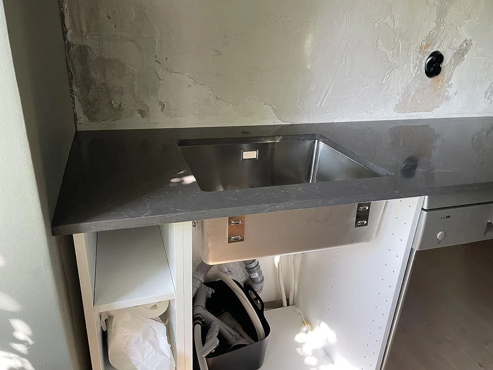 Køkkenbordplade i Silestone Calypso, Malmö