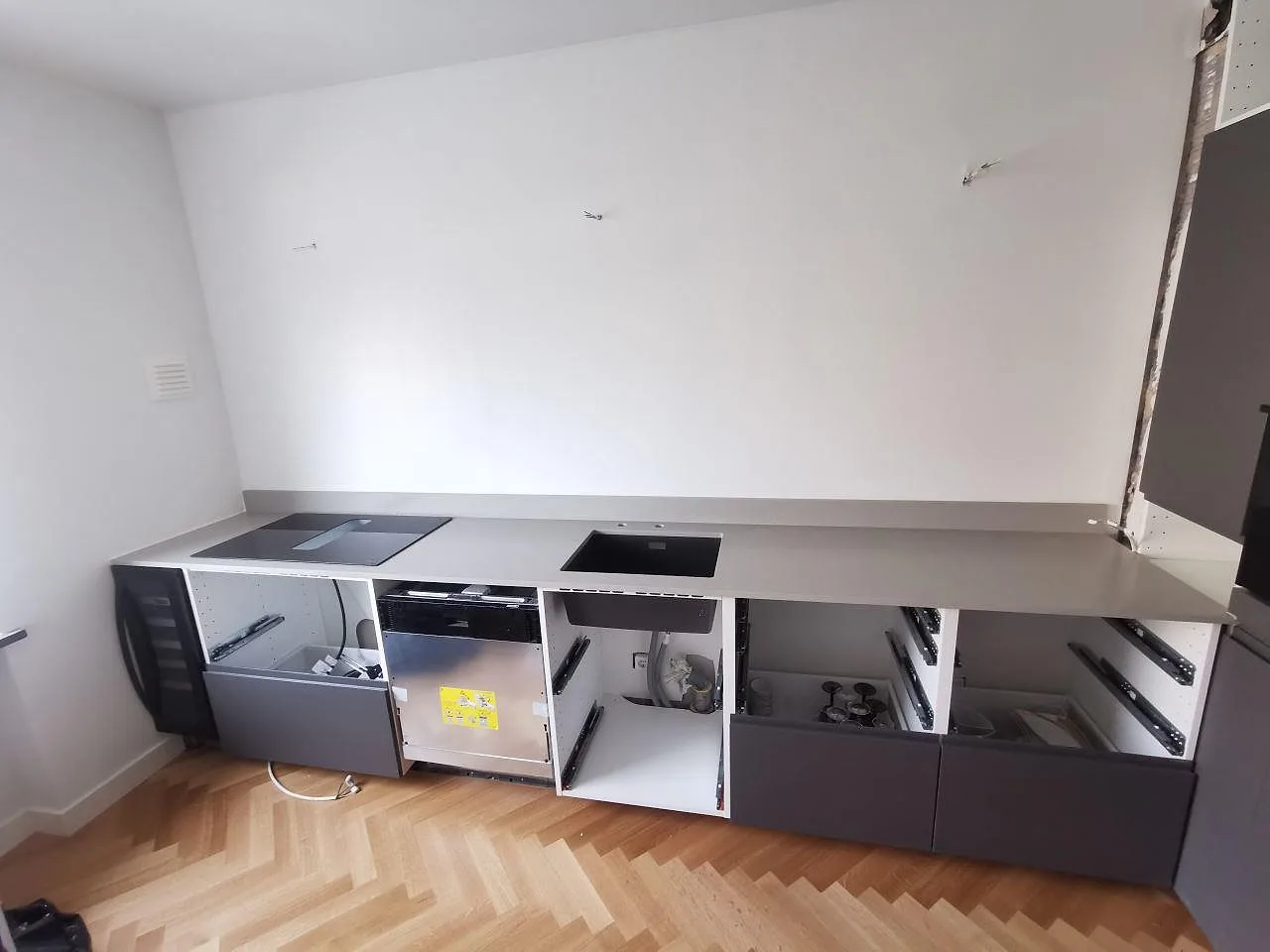 Gennemført projekt: Køkkenbordplade i Silestone Camden, Malmö.