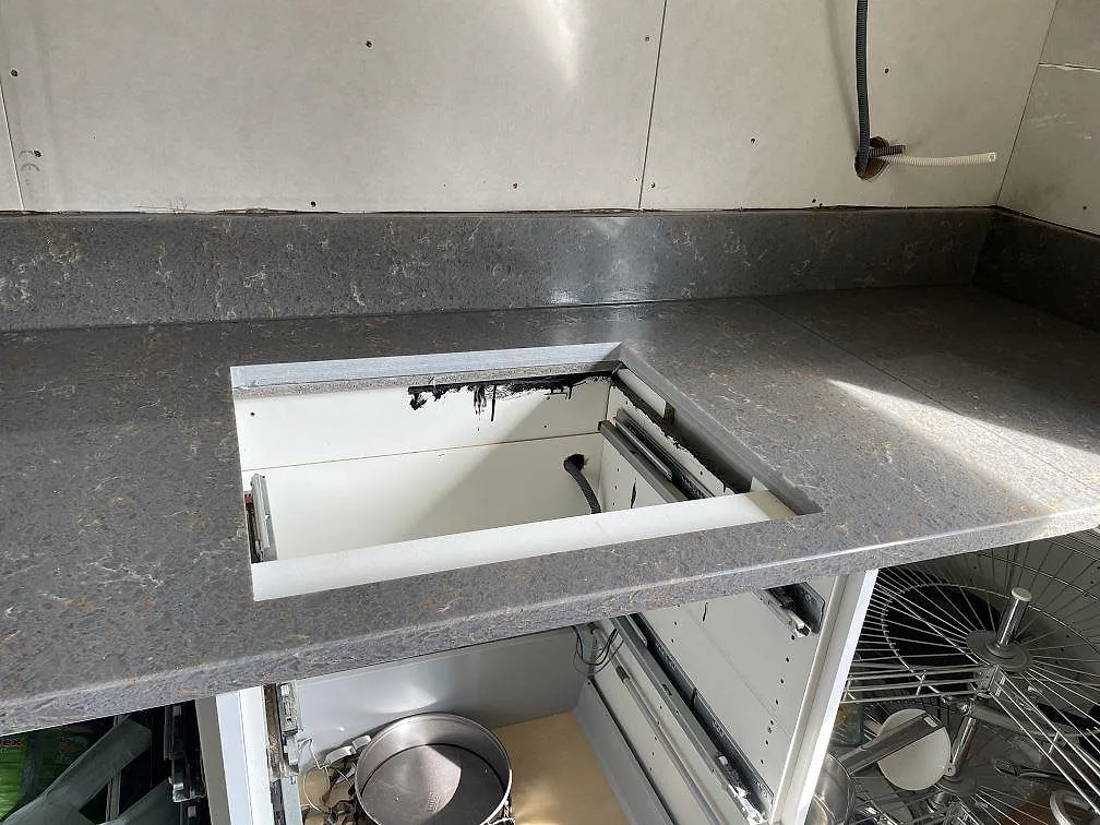 Køkkenbordplade i Silestone Cooper Mist, Lerum – billede 5