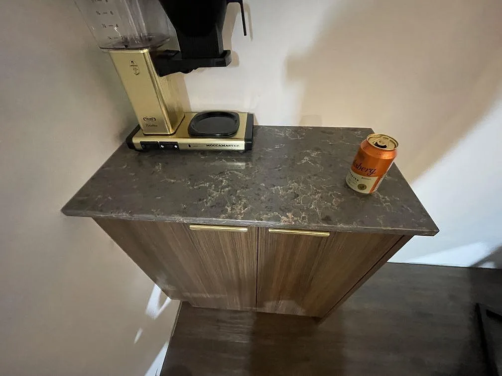 Køkkenbordplade i Silestone Copper Mist, Åkersberga – billede 6