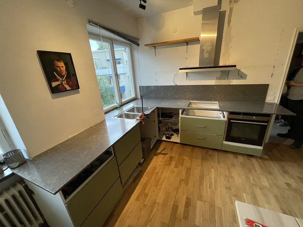 Køkkenbordplade i Silestone Copper Mist, Stockholm – billede 3