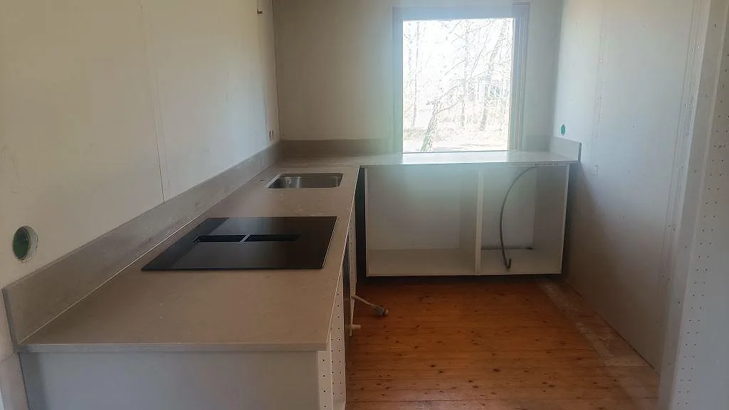 Køkkenbordplade i Silestone Coral Clay, Båstad
