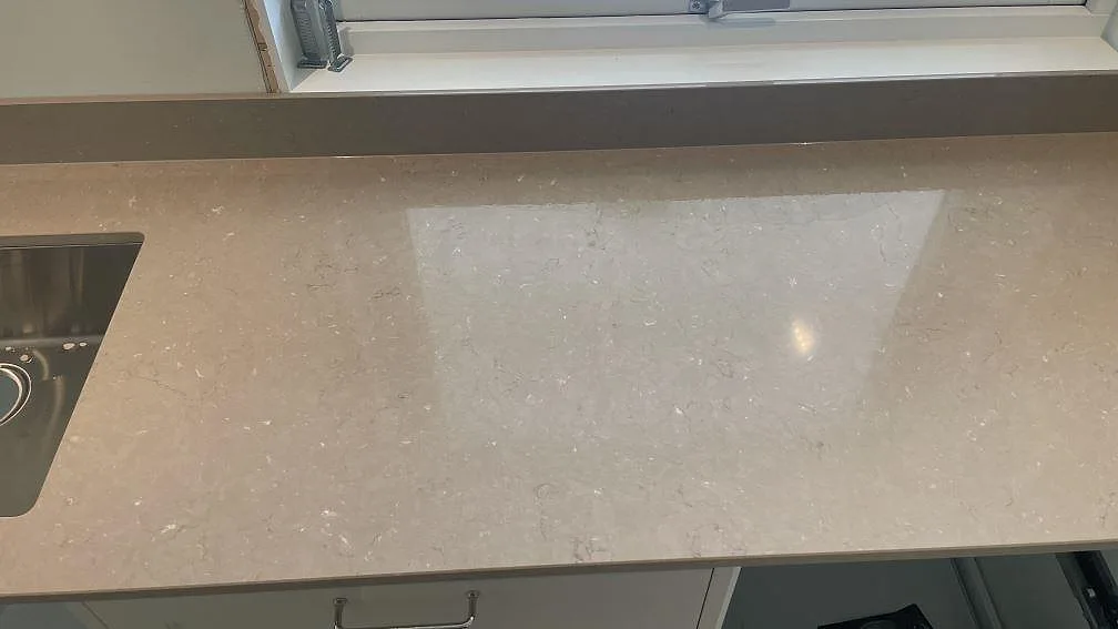 Køkkenbordplade i Silestone Coral Clay, Björketorp – billede 6