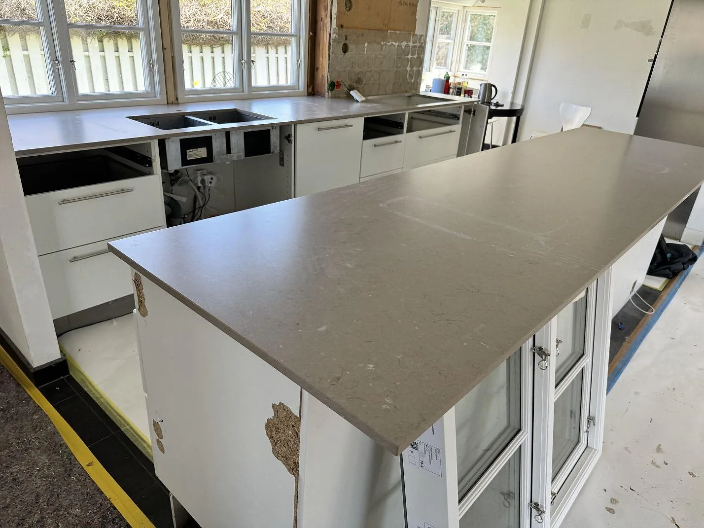 Køkkenbordplade i Silestone Coral Clay, Falsterbo