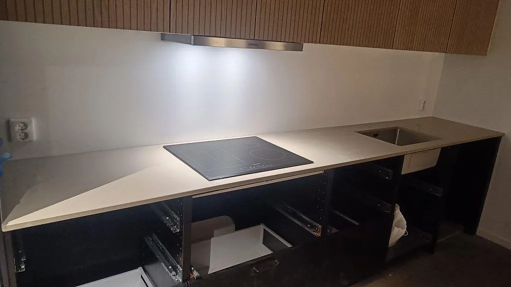Køkkenbordplade i Silestone Coral Clay, Gärsnäs