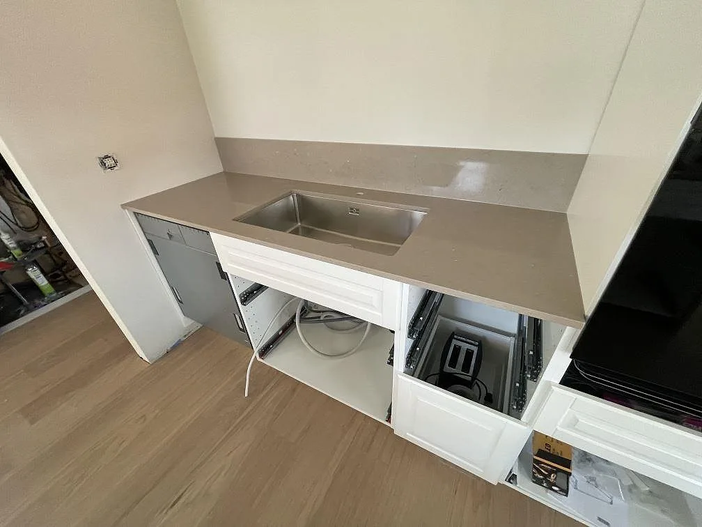 Køkkenbordplade i Silestone Coral Clay, Gävle – billede 2