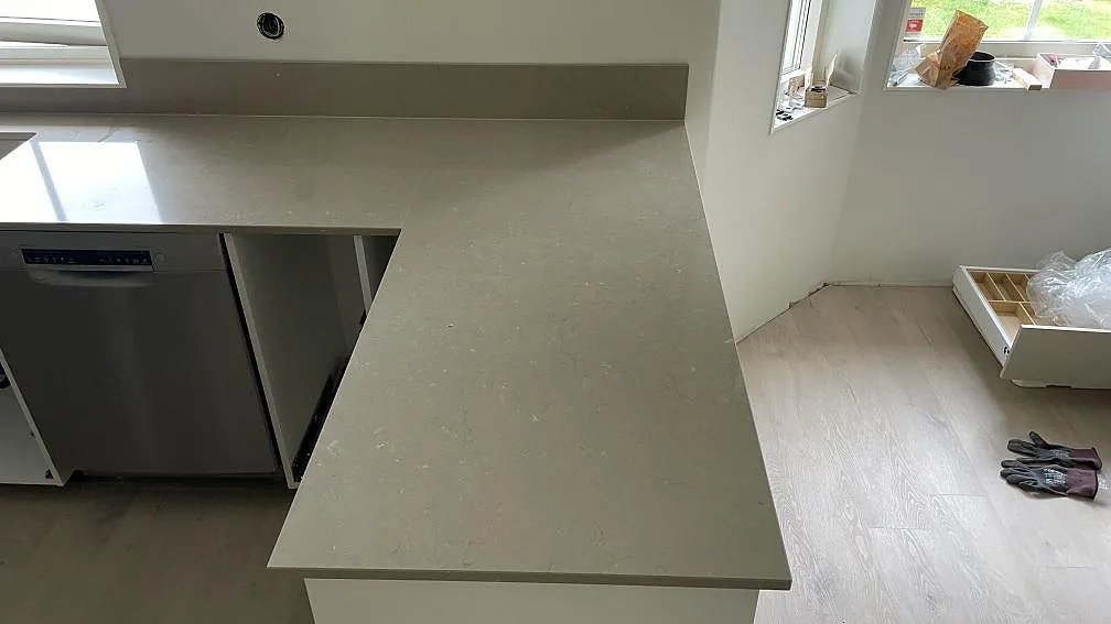 Køkkenbordplade i Silestone Coral Clay, Höör – billede 5