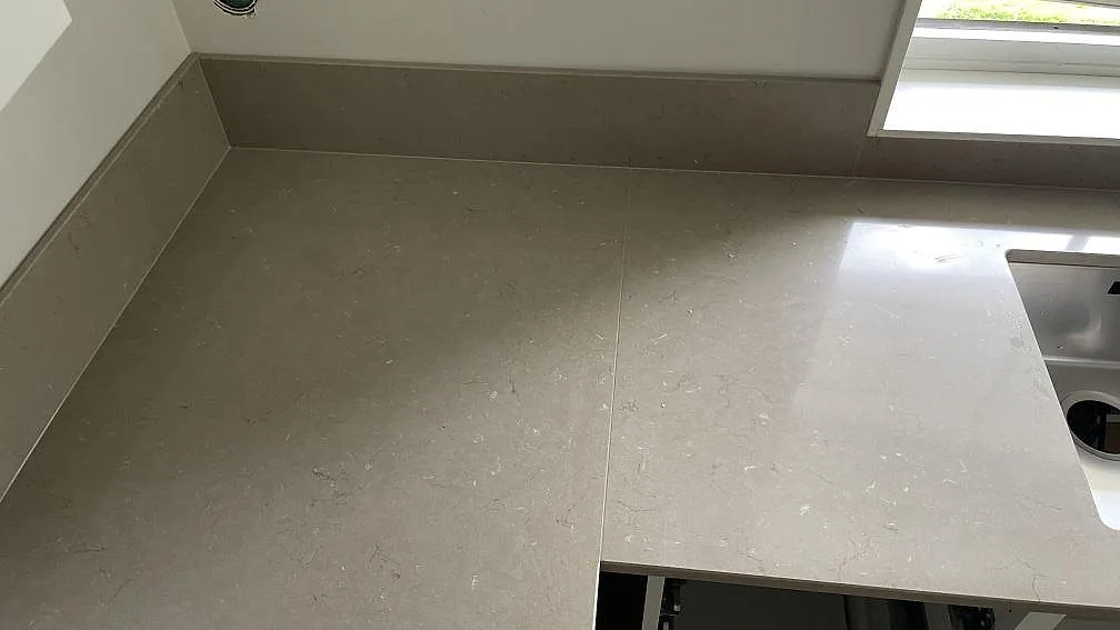 Køkkenbordplade i Silestone Coral Clay, Höör – billede 7