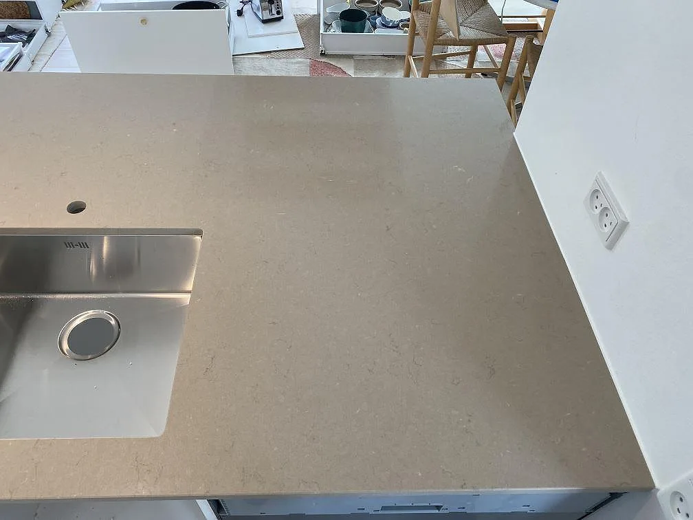 Køkkenbordplade i Silestone Coral Clay, Hørsholm – billede 2