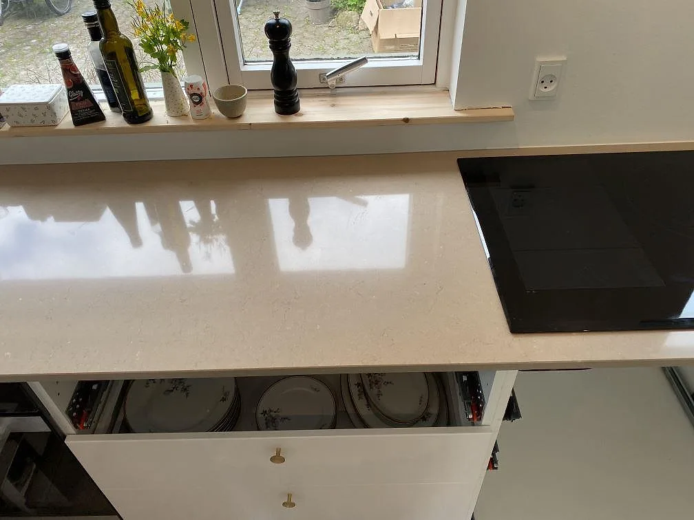 Køkkenbordplade i Silestone Coral Clay, Hørsholm – billede 6
