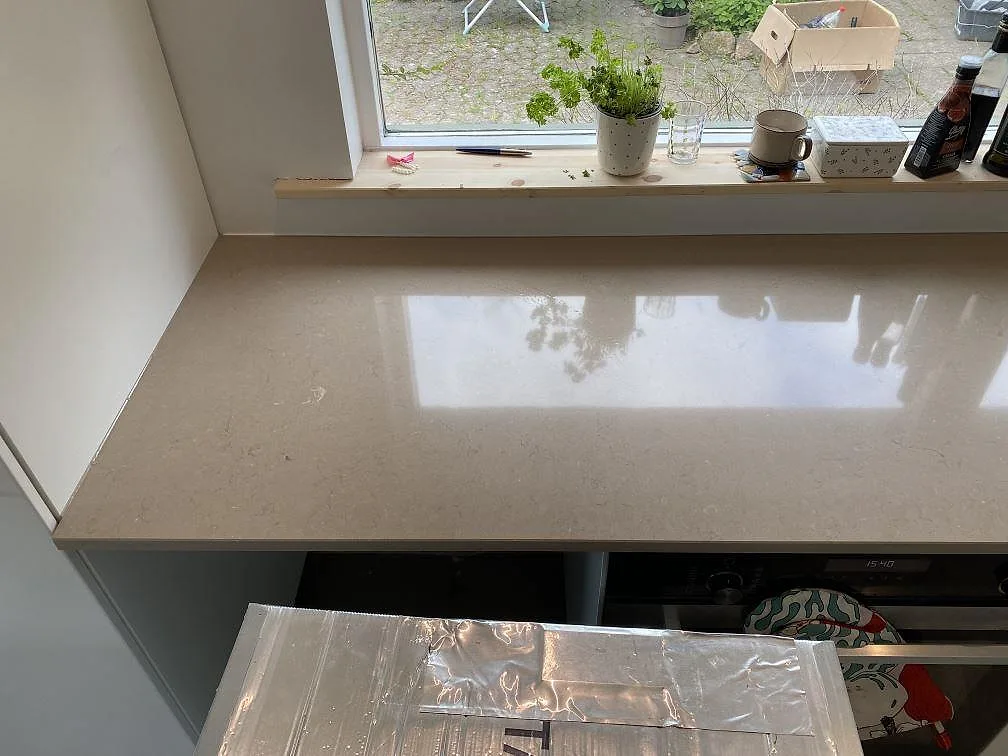 Køkkenbordplade i Silestone Coral Clay, Hørsholm – billede 7