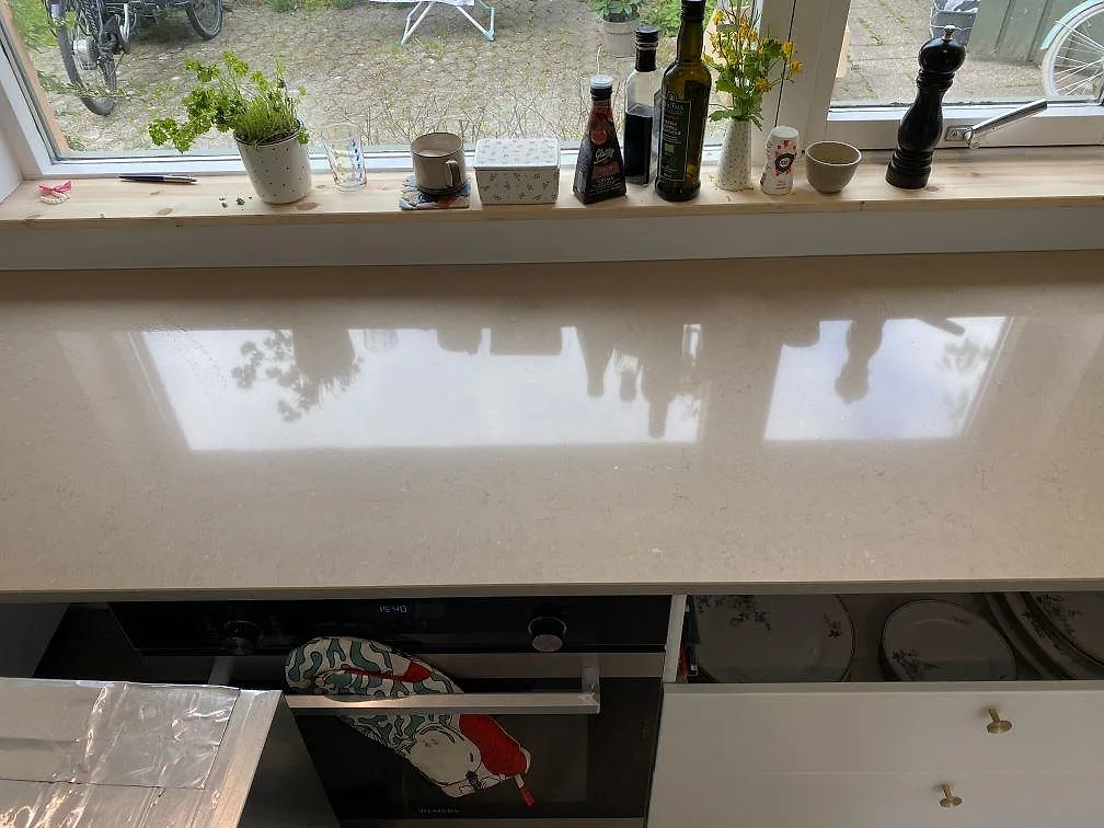 Køkkenbordplade i Silestone Coral Clay, Hørsholm – billede 5