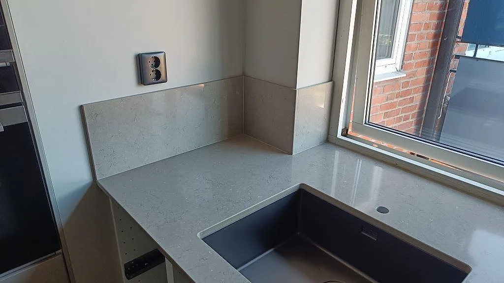 Køkkenbordplade i Silestone Coral Clay, Karlskrona – billede 4