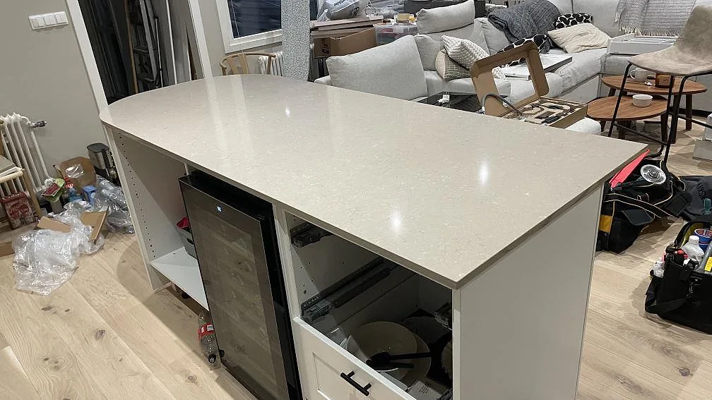 Køkkenbordplade i Silestone Coral Clay, Karlskrona – billede 5