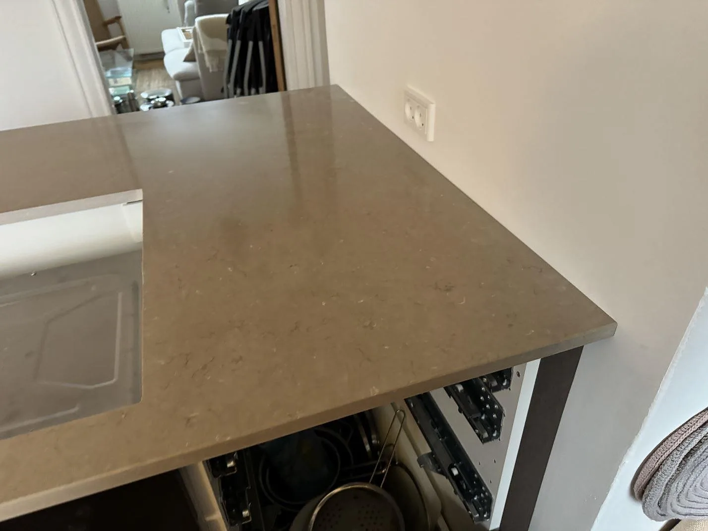 Køkkenbordplade i Silestone Coral Clay, Kastrup – billede 7