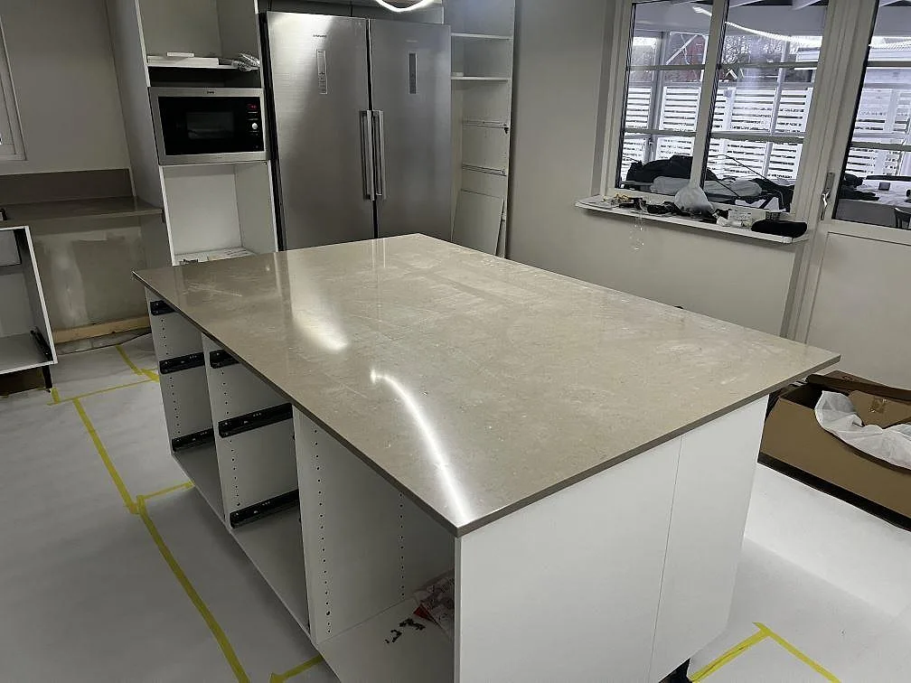 Køkkenbordplade i Silestone Coral Clay, Kristianstad