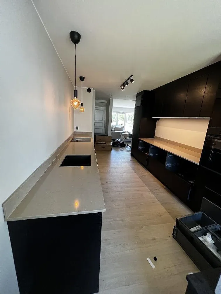 Køkkenbordplade i Silestone Coral Clay, Landskrona