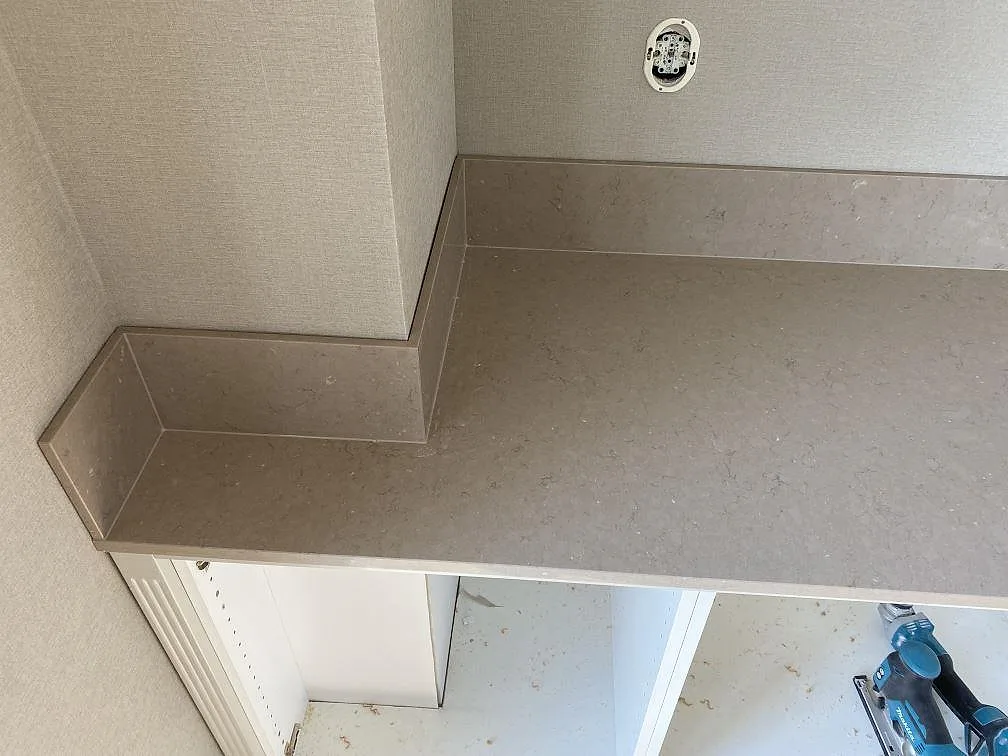 Køkkenbordplade i Silestone Coral Clay, Landskrona – billede 4