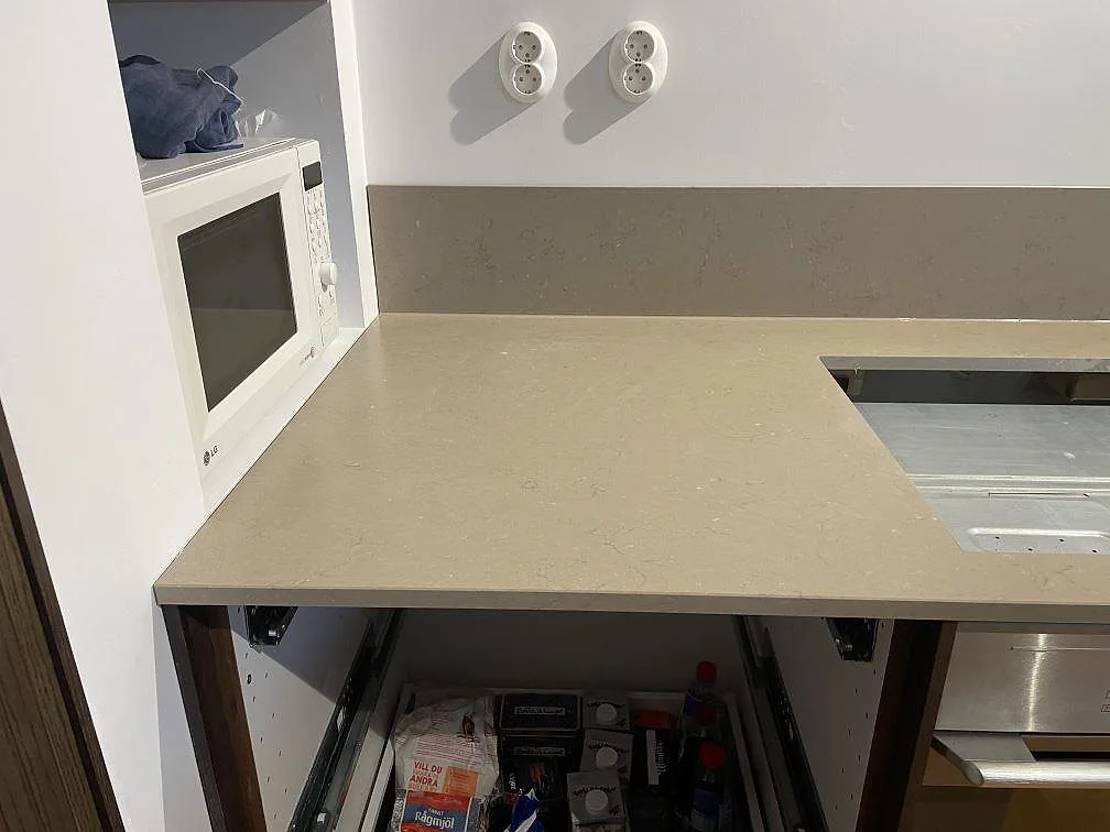 Køkkenbordplade i Silestone Coral Clay, Limhamn – billede 5