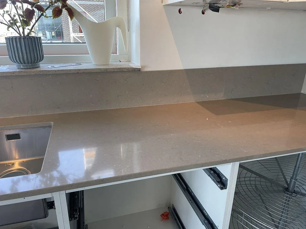 Køkkenbordplade i Silestone Coral Clay, Limhamn – billede 3