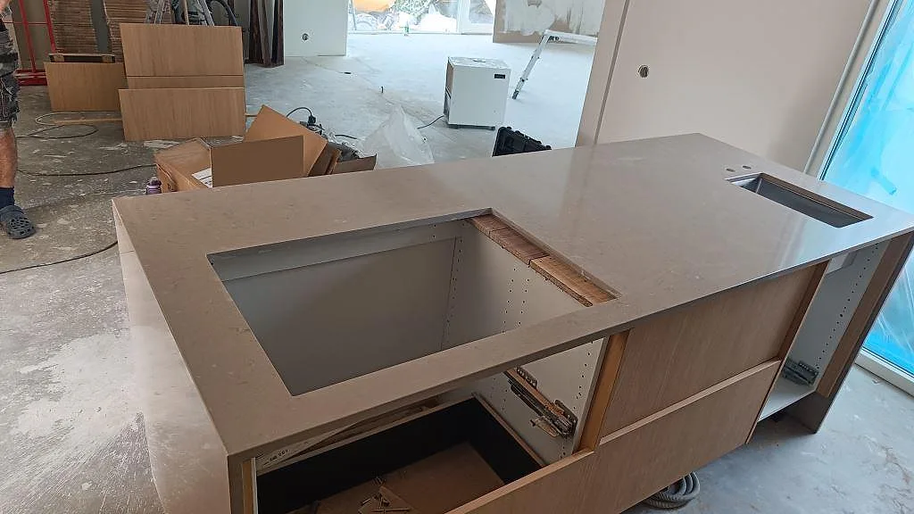 Køkkenbordplade i Silestone Coral Clay, Lomma – billede 3