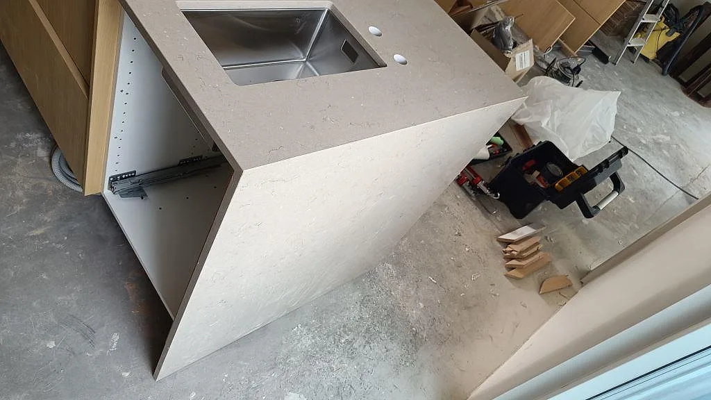 Køkkenbordplade i Silestone Coral Clay, Lomma – billede 4