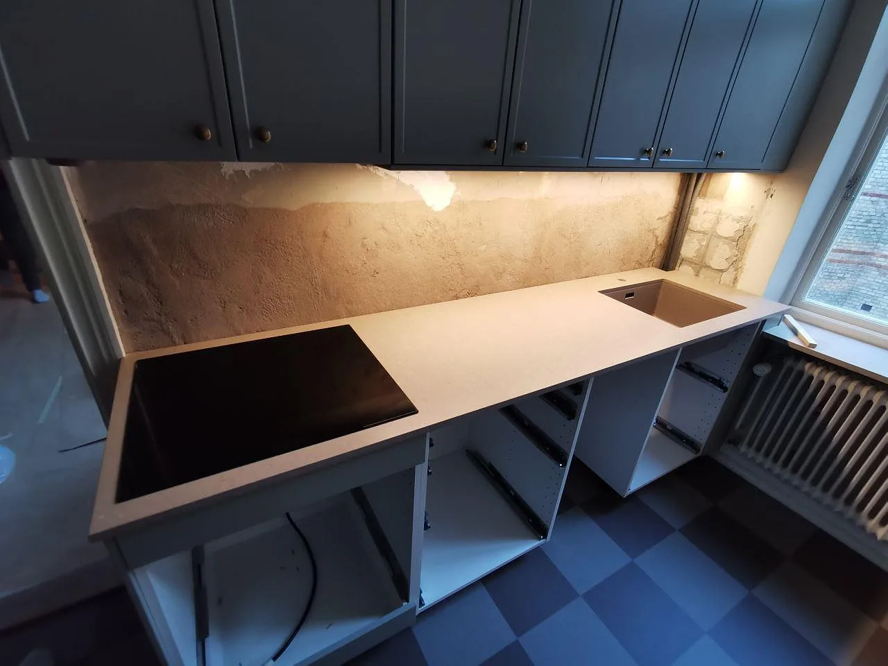 Køkkenbordplade i Silestone Coral Clay, mat, Malmö