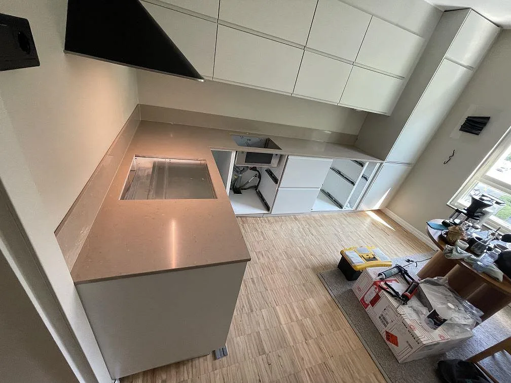 Køkkenbordplade i Silestone Coral Clay, Malmö