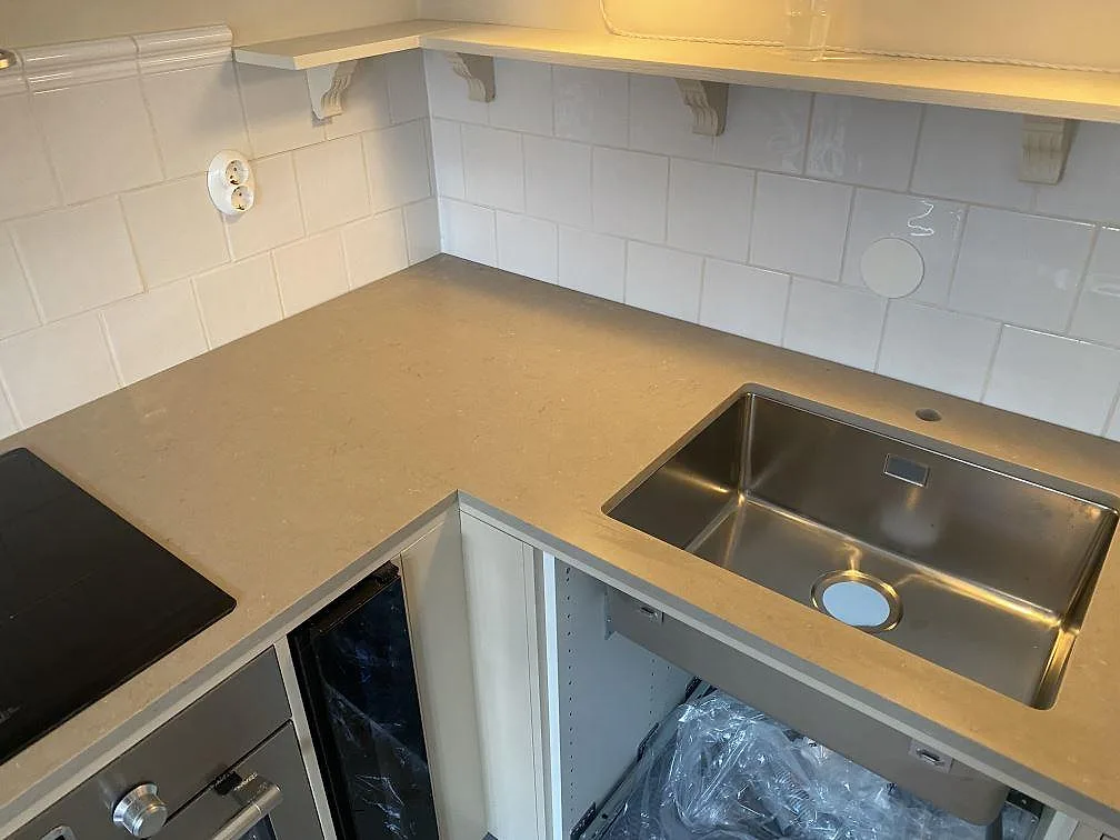 Køkkenbordplade i Silestone Coral Clay, Malmö