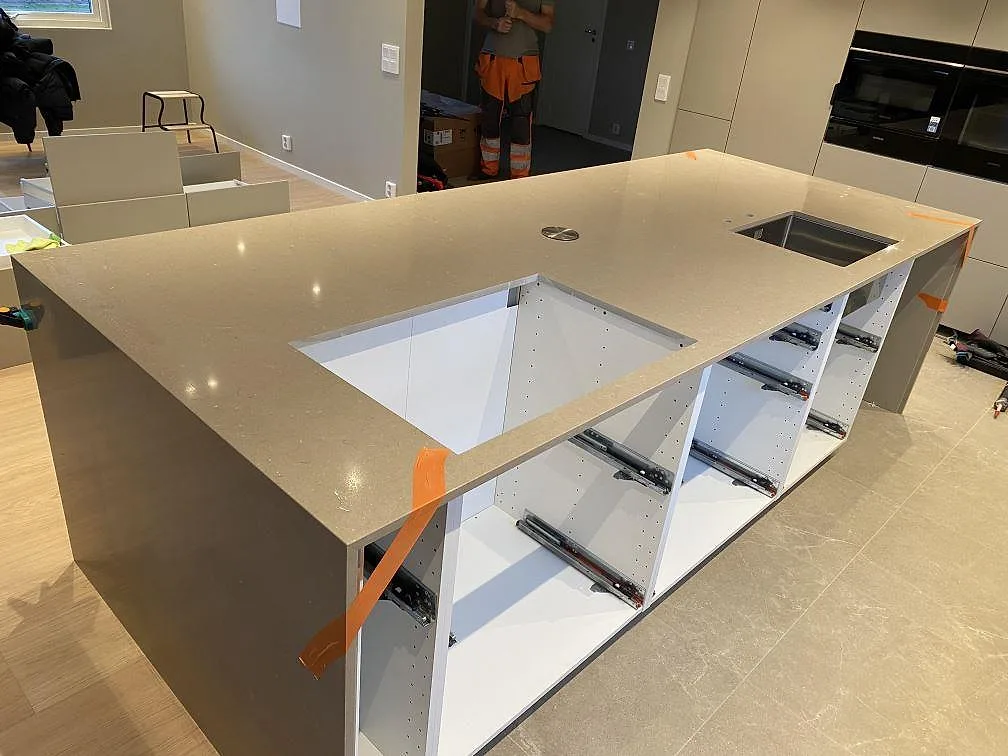 Køkkenbordplade i Silestone Coral Clay, Malmö – billede 8