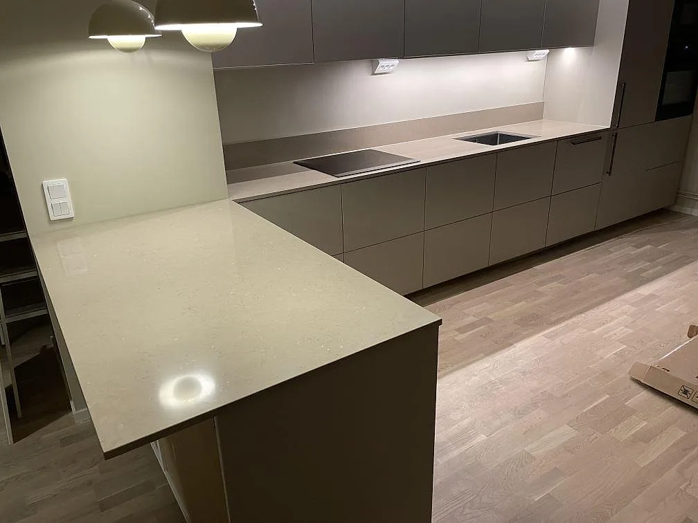 Køkkenbordplade i Silestone Coral Clay, Nacka – billede 6