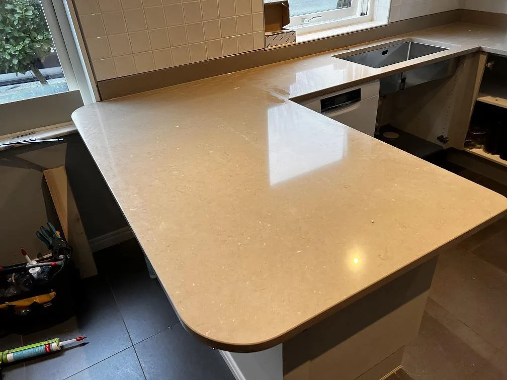 Køkkenbordplade i Silestone Coral Clay, Oxie – billede 2