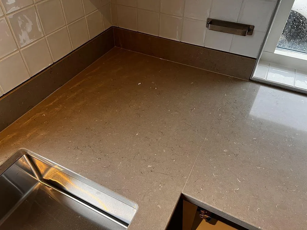 Køkkenbordplade i Silestone Coral Clay, Oxie – billede 5
