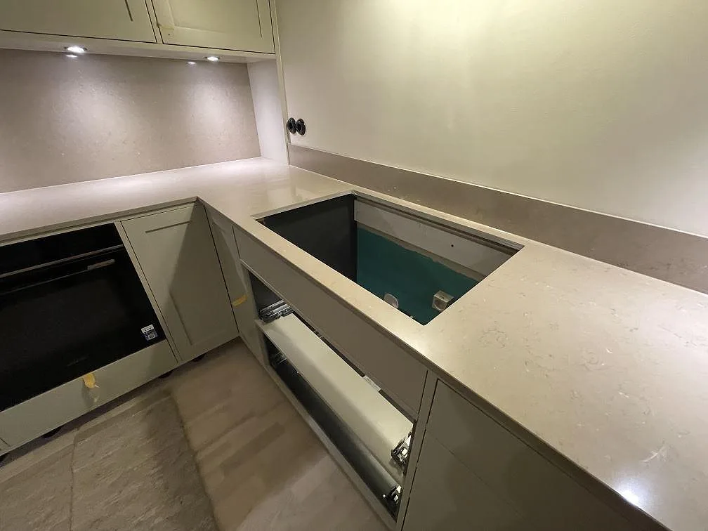 Køkkenbordplade i Silestone Coral Clay, Saltsjö-Boo – billede 5