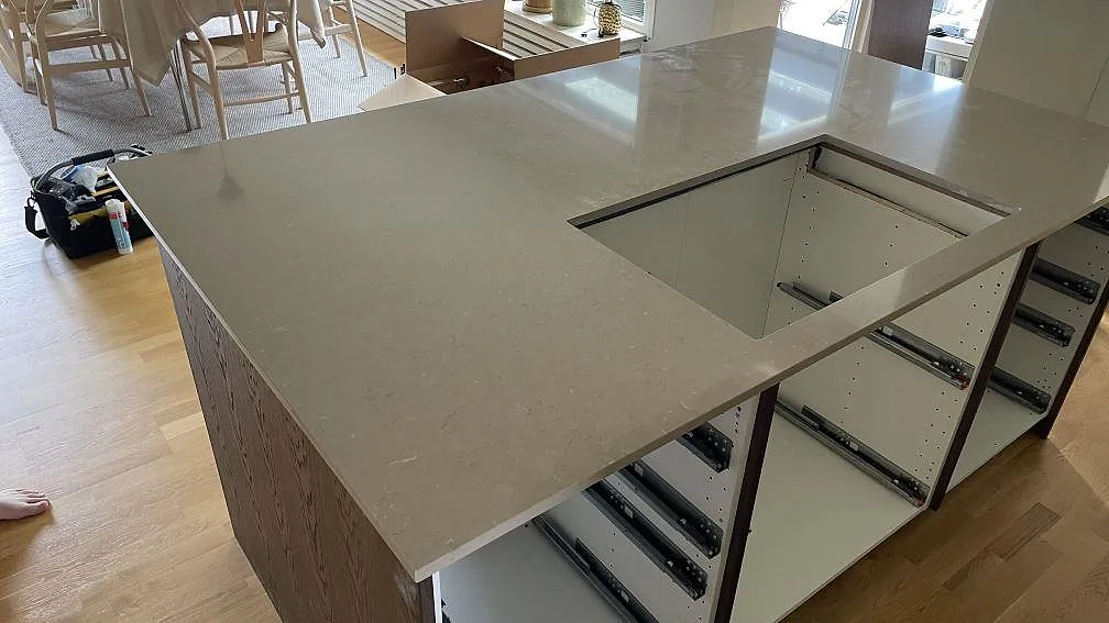 Køkkenbordplade i Silestone Coral Clay, Skanör – billede 2