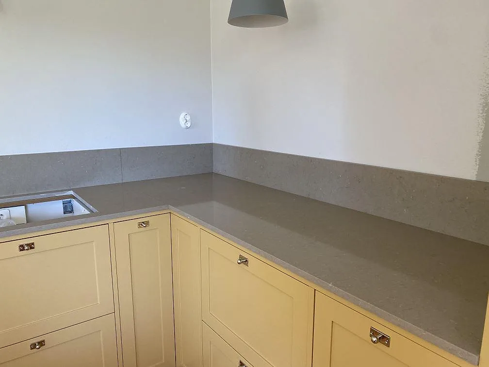Køkkenbordplade i Silestone Coral Clay, Skarpnäck – billede 3