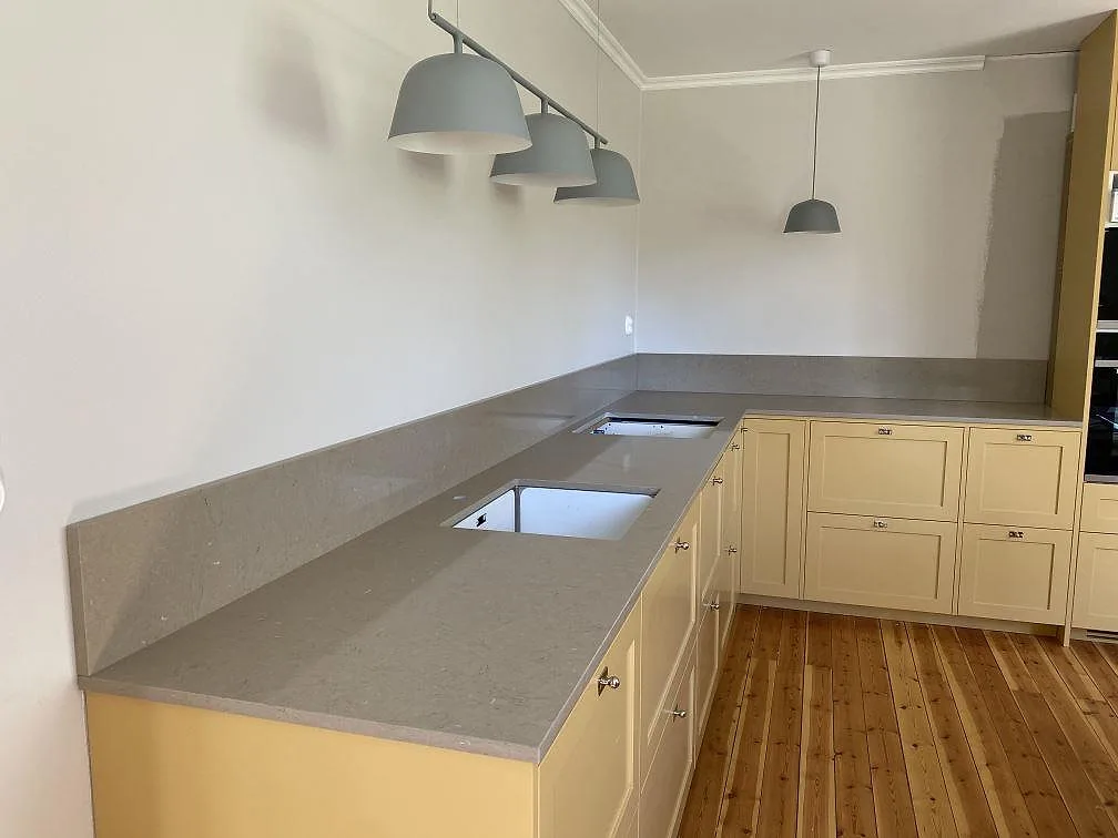 Køkkenbordplade i Silestone Coral Clay, Skarpnäck