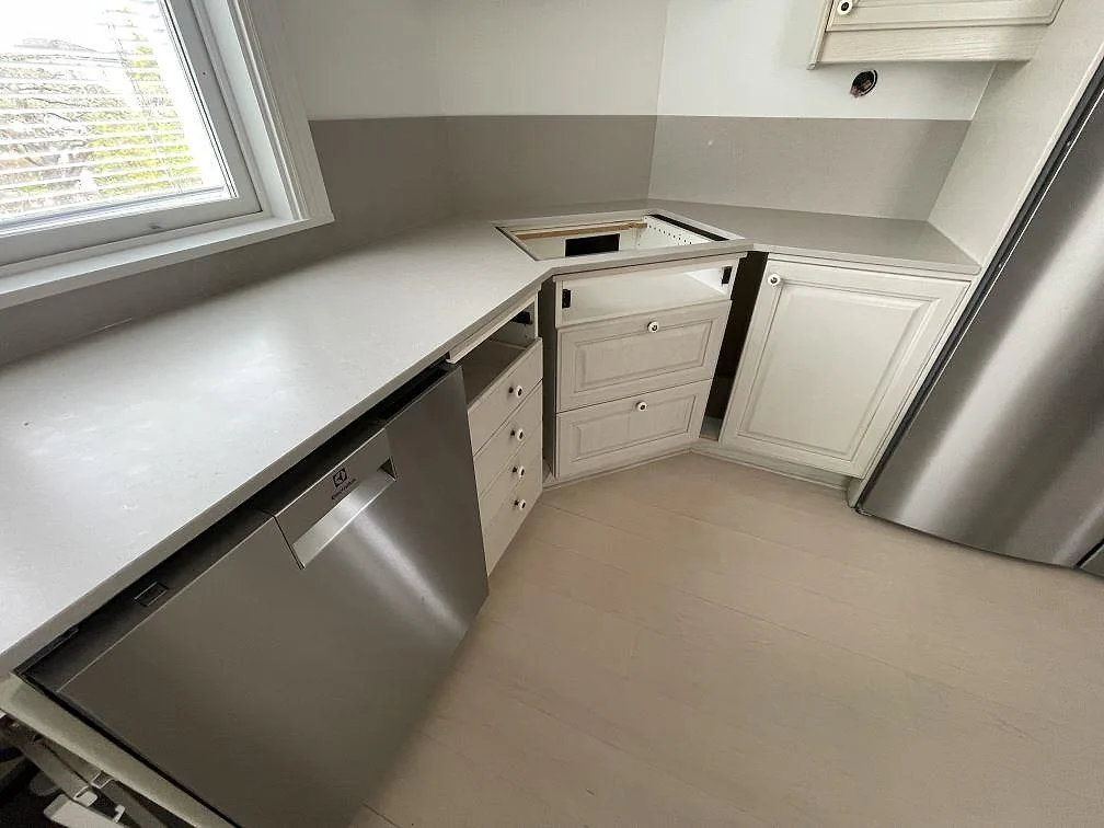 Køkkenbordplade i Silestone Coral Clay, Sollentuna – billede 5
