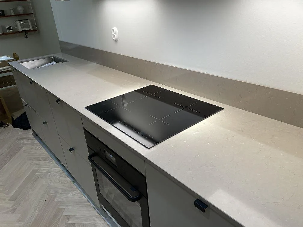Køkkenbordplade i Silestone Coral Clay, Stockholm – billede 2