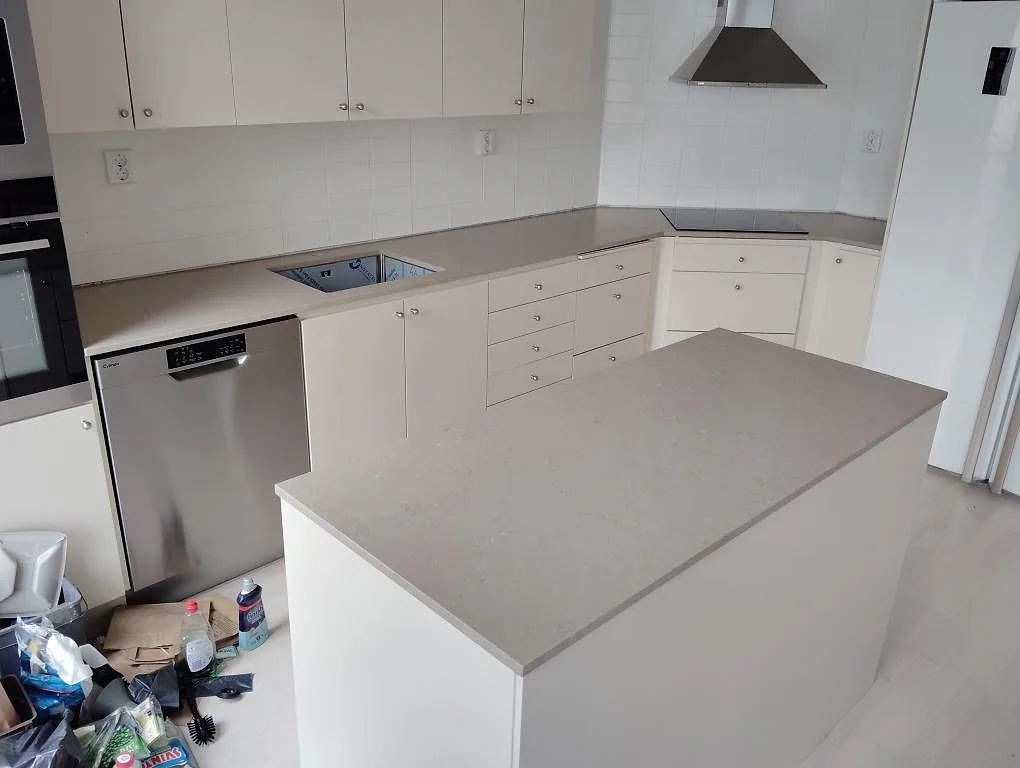 Køkkenbordplade i Silestone Coral Clay, Stockholm