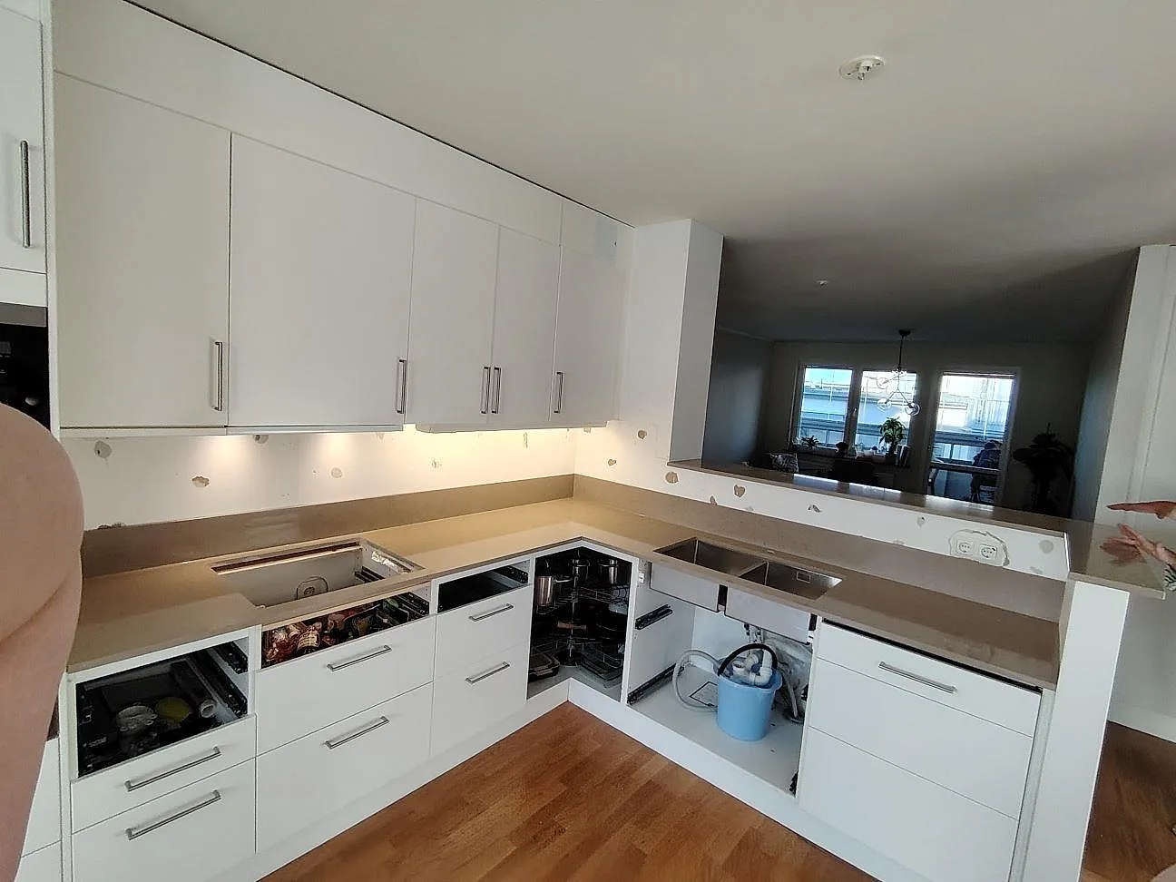 Køkkenbordplade i Silestone Coral Clay, Stockholm – billede 2