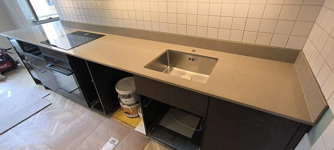 Køkkenbordplade i Silestone Coral Clay, Stockholm – billede 2